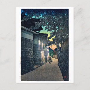 Postal ukiyoe [hasui] C20 Templo Kosho, Himi, Etchu