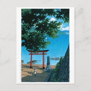Postal ukiyoe - hasui - Nº 32 Chuzenji, Utagahama -