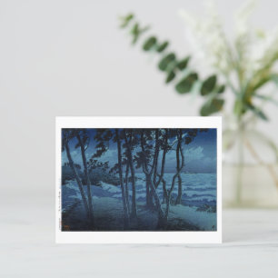 Postal ukiyoe hasui n10 Hinomisaki en Izumo