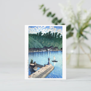 Postal ukiyoe hasui n12 Mihogaseki, Izumo