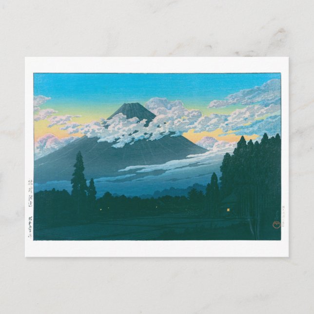 Postal ukiyoe - hasui - No.29 Cerca de Susono - (Anverso)