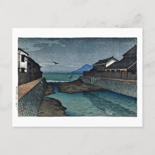 Postal ukiyoe [hasui] río Hori C17, Obama