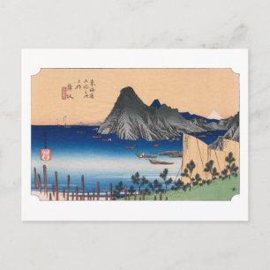 Postal ukiyoe Hiroshige N.º 30 Maisaka