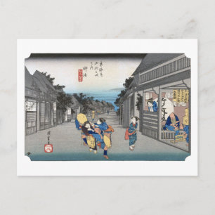 Postal ukiyoe Hiroshige N.º 35 Goyu