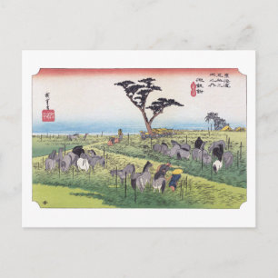 Postal ukiyoe Hiroshige N.º 39 Chiryū