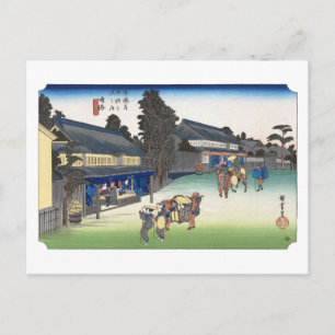 Postal ukiyoe Hiroshige N.º 40 Narumi