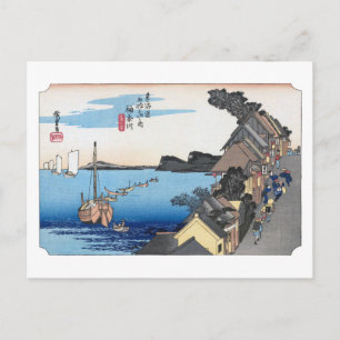 Postal ukiyoe Hiroshige No.03 Kanagawa