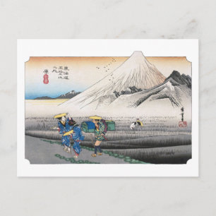 Postal ukiyoe Hiroshige No.13 Hara