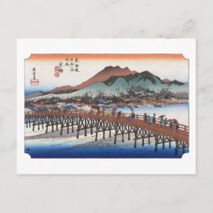 Postal ukiyoe Hiroshige No.54 Keishi