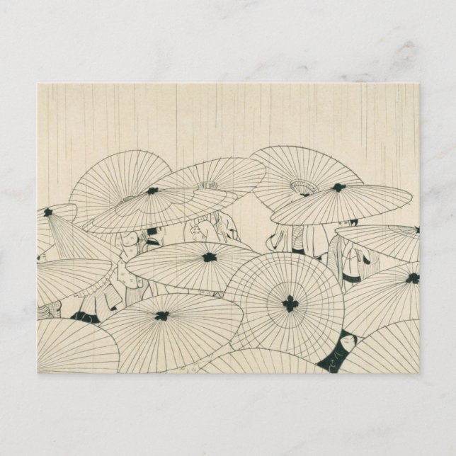 Postal Ukiyoe moderno por Komura Settai (Anverso)