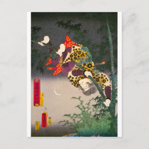Postal ukiyoe - Toyokuni manga - N.º 16 Sagami kozō...
