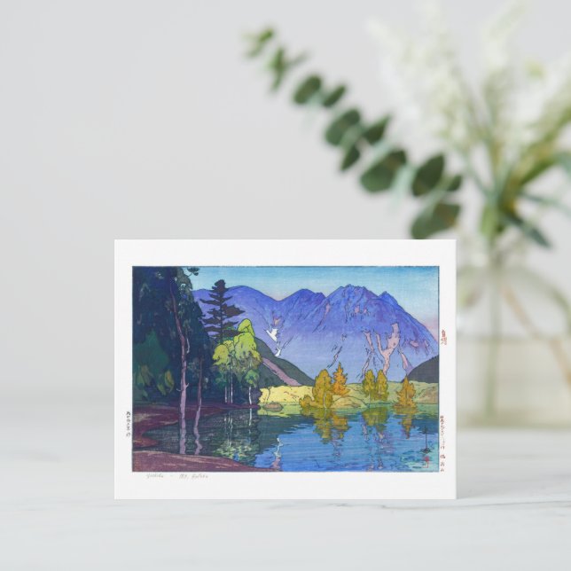 Postal ukiyoe - Yoshida - 11 - Monte Hodaka - (Anverso de pie)