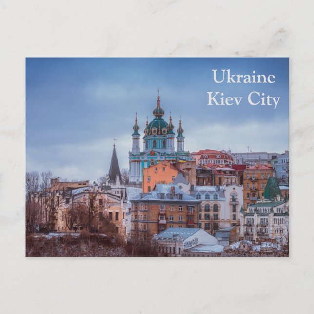 Postal Ukraine Kiev City Travel Tourism Postcard (Anverso)