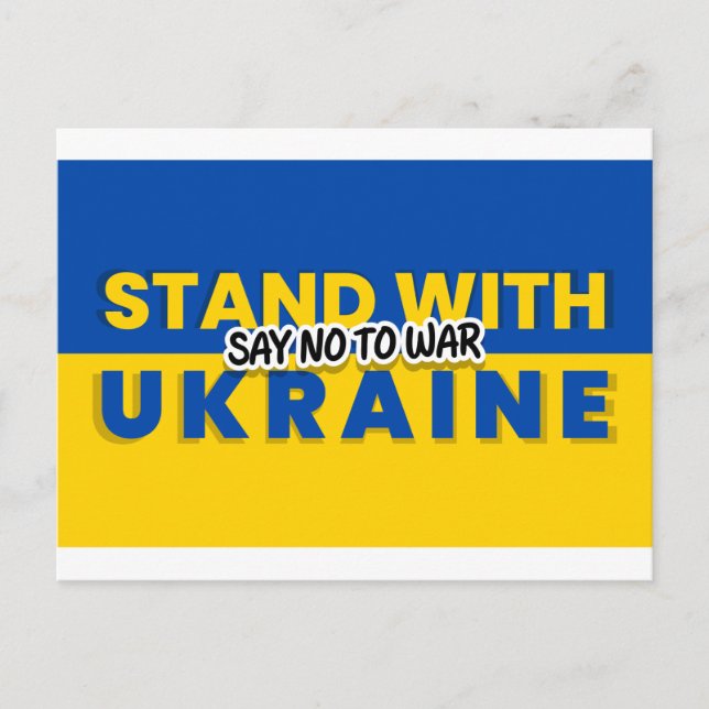 Postal ukraine no war (Anverso)
