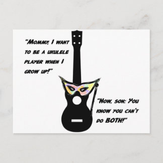 Postal Ukulele Crece Humor