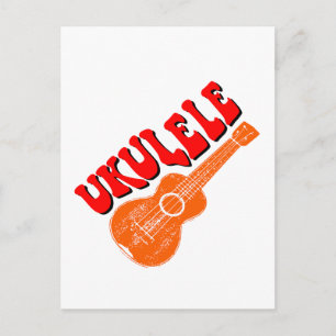 Postal Ukulele Groovy Text Art