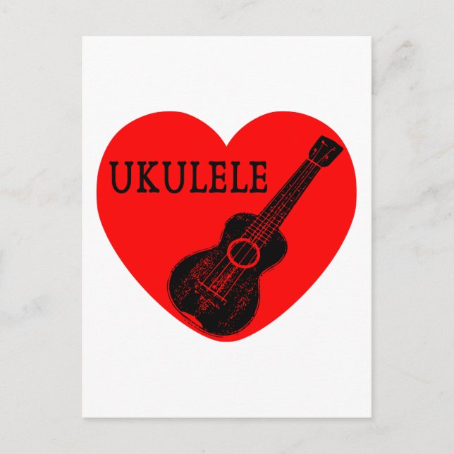 Postal Ukulele Love (Anverso)