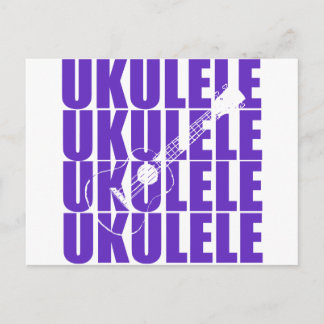 Postal Ukulele Púrpura