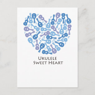 Postal Ukulele Sweet Heart