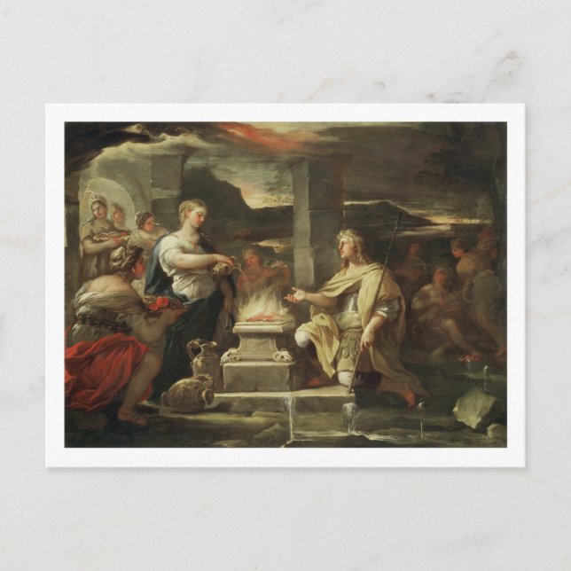 Postal Ulises y calipso (Anverso)