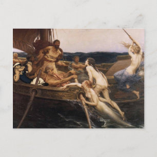 Postal Ulises y las sirenas