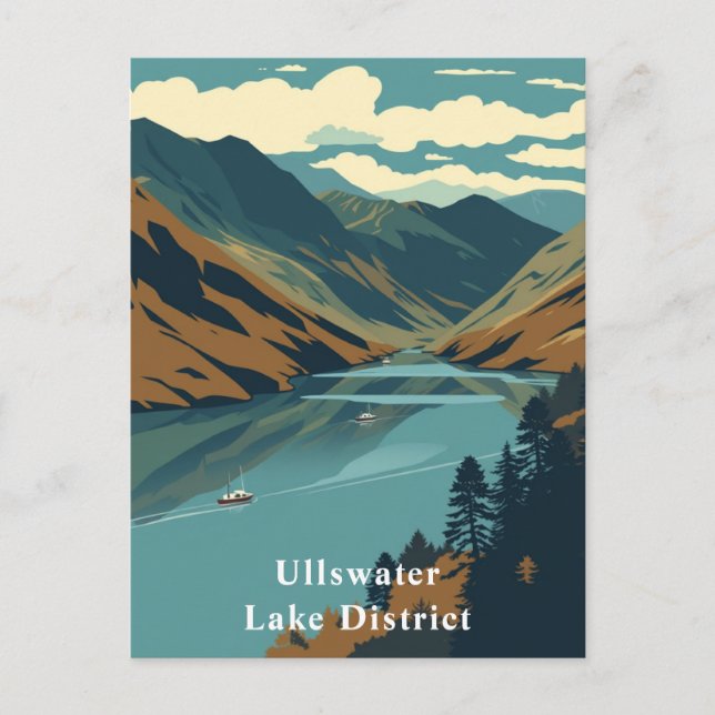 Postal Ullswater, Lake District, England Art (Anverso)