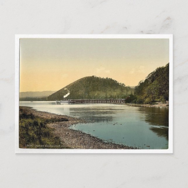 Postal Ullswater, Pooley Bridge Pier, Lake District, Engl (Anverso)