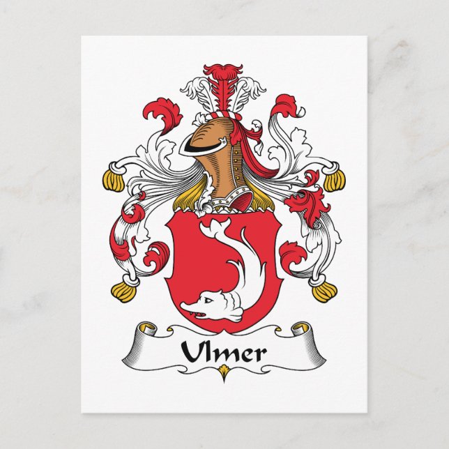 Postal Ulmer Family Crest (Anverso)