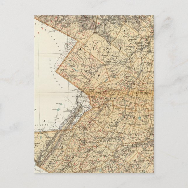 Postal Ulster, condados Naranjas (Anverso)