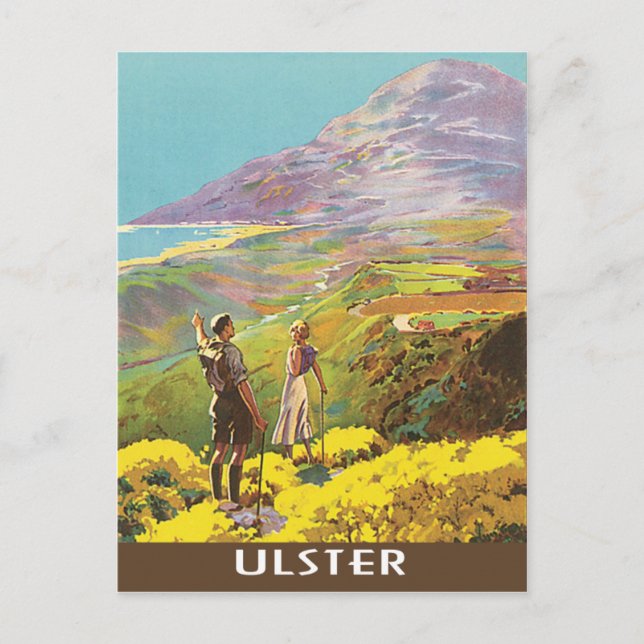Postal Ulster Northern Ireland Vintage Travel (Anverso)
