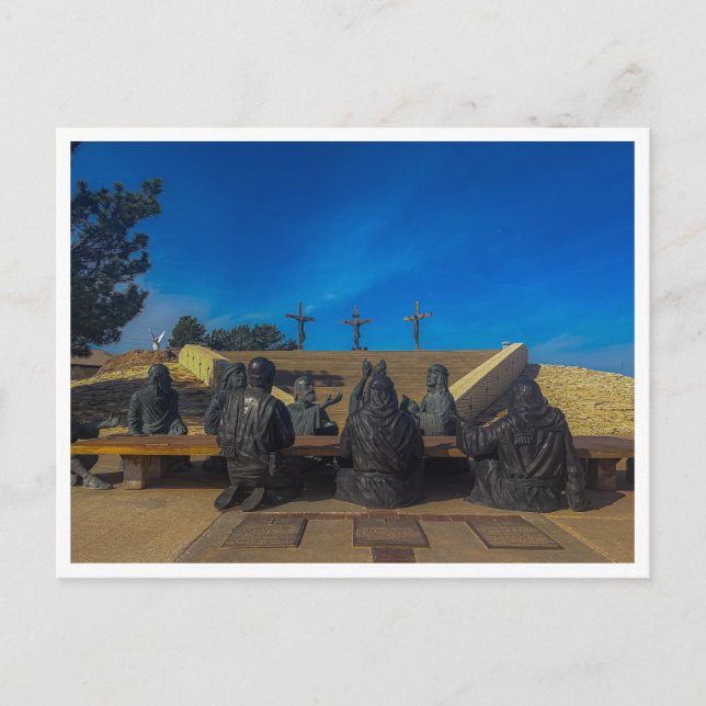 Postal Última cena (Anverso)