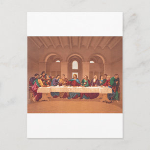 Postal Última Cena de Jesucristo