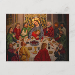 Postal Última cena - Heinrich Lutzelmann - c1485