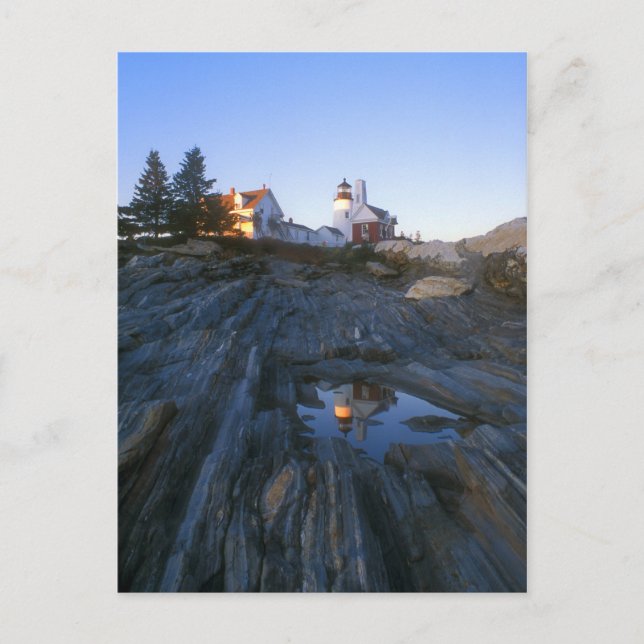 Postal Última luz sobre el punto de Pemaquid (Anverso)