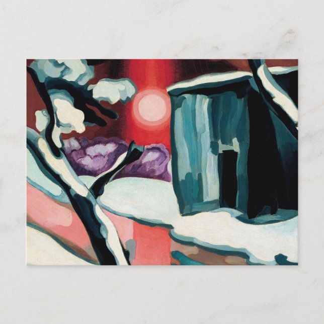 Postal Última noche del año, 1929, por Oscar Bluemner (Anverso)