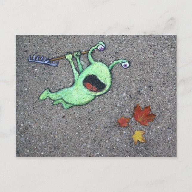 Postal últimas hojas de otoño (Anverso)