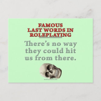 Postal Últimas palabras famosas en Roleplay: Golpear