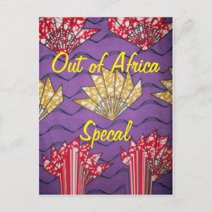Postal Último arte de patrón de moda tradicional de Áfric