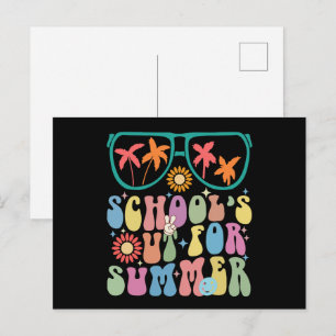 Postal Último Día De Colegio Groovy Las Clases Terminaron