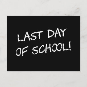 Postal Último día escolar
