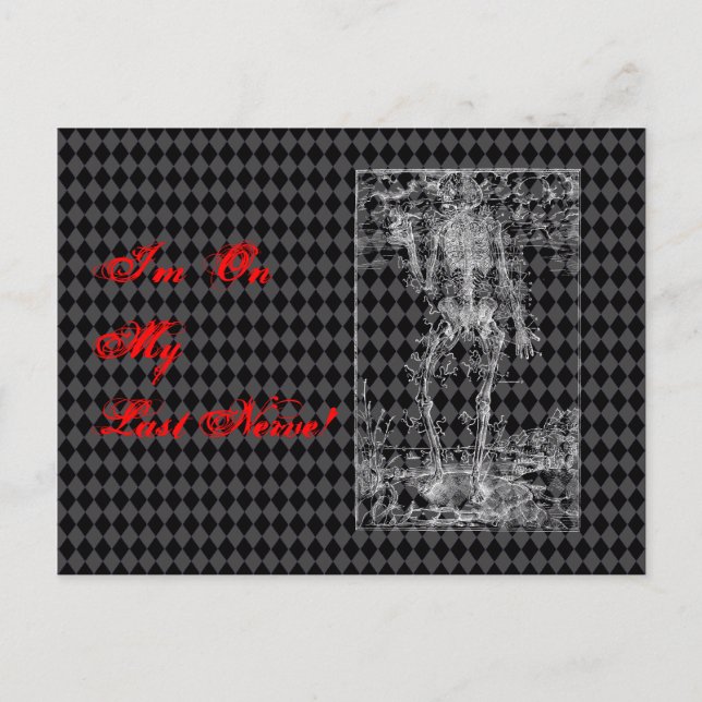 Postal Último nervio - Esbozo de Halloween (Anverso)