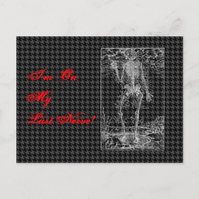 Postal Último nervio - Esbozo de Halloween (Anverso)