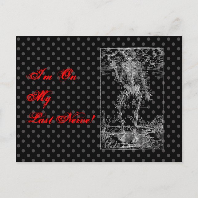 Postal Último nervio - Esbozo de Halloween (Anverso)