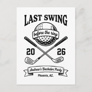 Postal Último swing antes de la camisa del anillo diverti