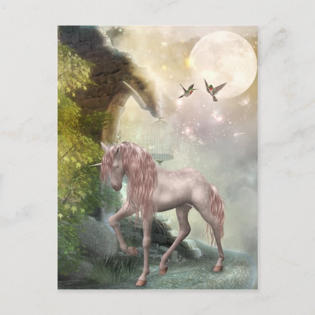 Postal último unicornio (Anverso)