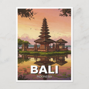 Postal Ulun Danu Bali Indonesia Travel