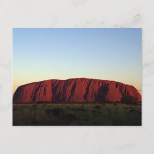 Postal Uluru al atardecer