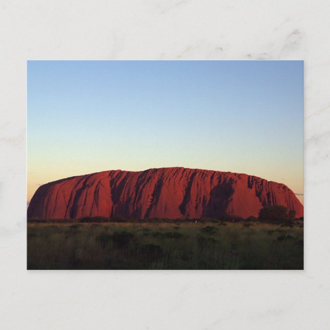 Postal Uluru al atardecer (Anverso)