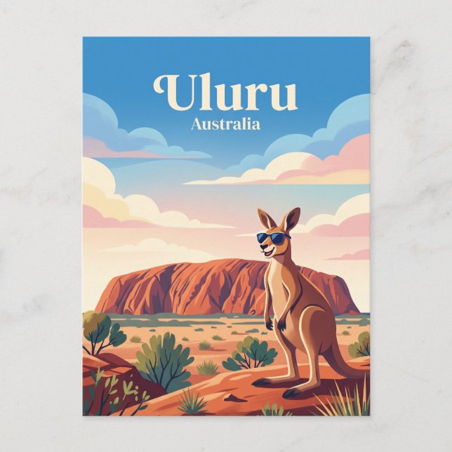 Postal Uluru Australia (Anverso)