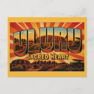 Postal Uluru-Kata Tjuta Corazón Sagrado de Australia